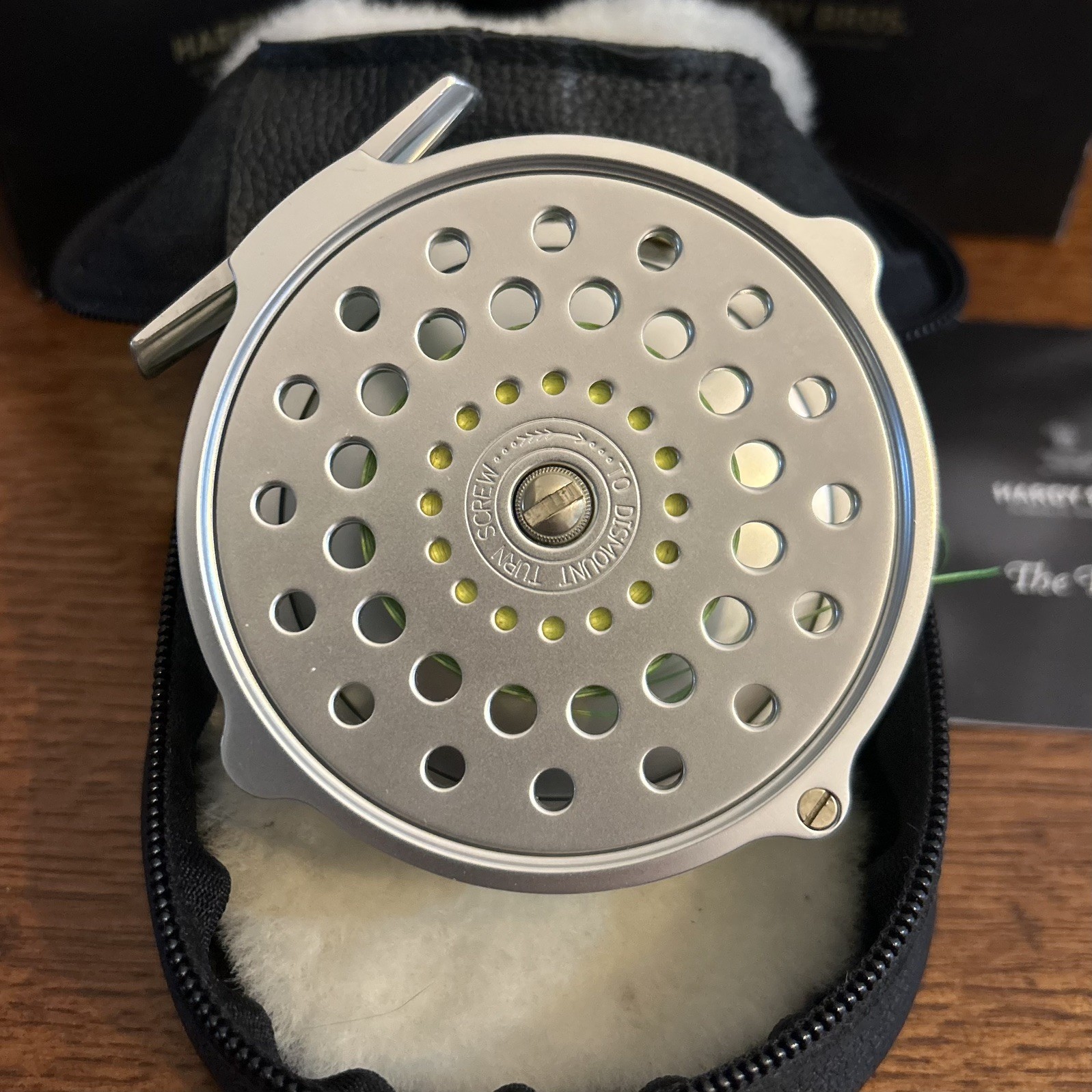  Hardy Bougle  Heritage 4” Salmon /steelhead fly fishing reel with box   - Image 2