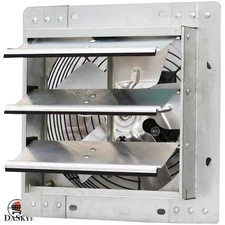 10-Inch Wall Mounted Exhaust Fan with Automatic Shutter & Variable Speed Control