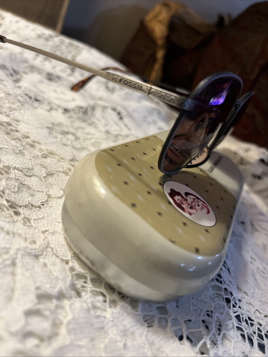 Fossil 210 Sunglasses Silver Metal Frame UV400 50-20-140  display picture 1