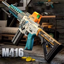 Electric Soft Bullet Blaster M416 Style   Fun Outdoor Rifle Toy Gun