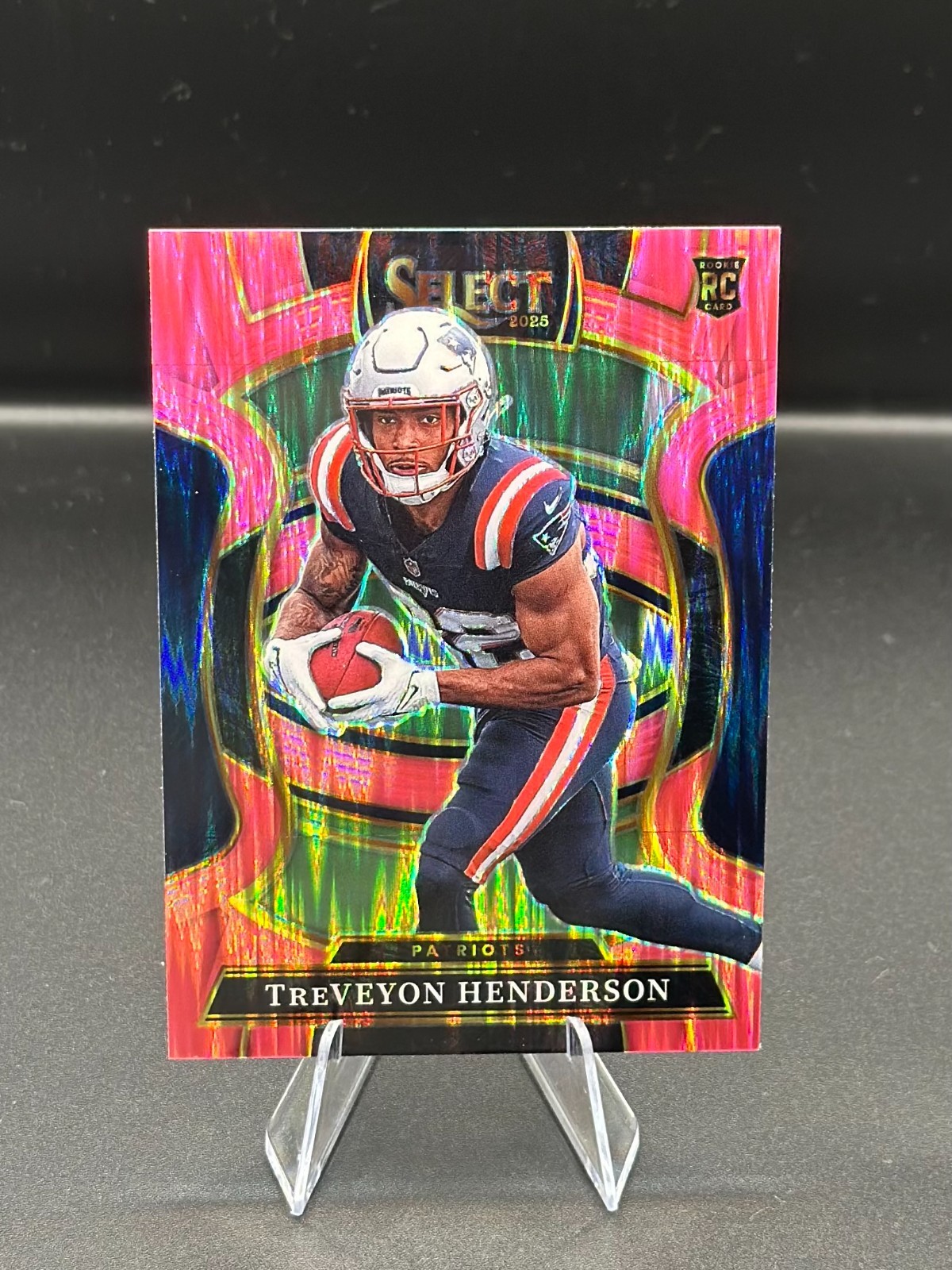2025 Panini Select - Concourse TreVeyon Henderson #78 Pink Shock Prizm (RC)