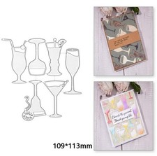 Wine Glass Metal Cutting Dies Decoration Scrapbook photo album Paper Craft Mould
