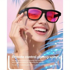 AI Smart Glasses,AI Translator 5.3 Bluetooth Sunglasses Open Ear Headphones