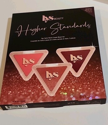 LYS BEAUTY Higher Standard 3pc Satin Matte Cream Blush 2023 Limited Edition Set 