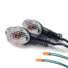 2Pcs Motorcycle Turn Signals Indicator Light Compatible With KAWASAKI Clear