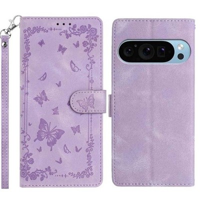 Für Google Pixel 10 Pro Secret Garden Handyhülle Schmetterling Muster Leder