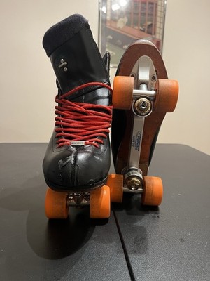 Riedell 910 Flair Size 11, RollLine Giotto Plate w/o  Orange Vanthane Wheels