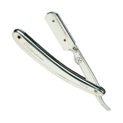 Parker Safety Razor SR1 Stainless Straight Edge Barber Razor & 5 Blades