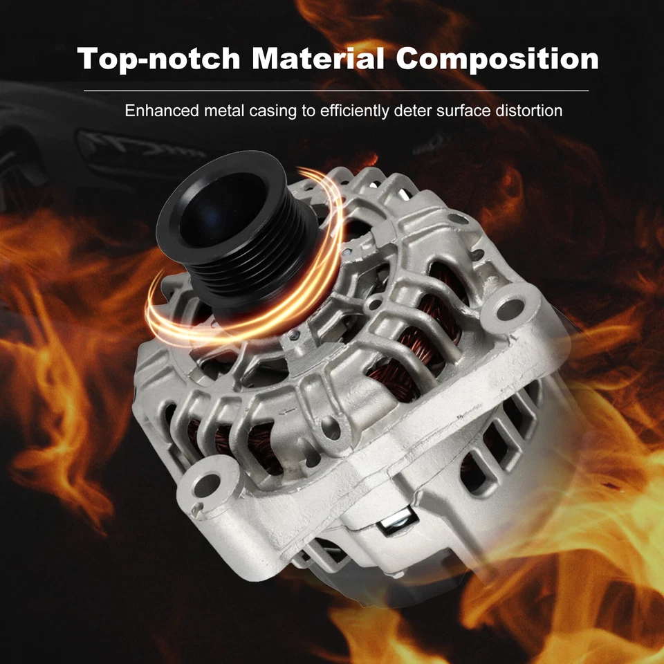 Aluminum Alternator For 2001-2006 BMW 325Ci 330Ci 2001-2005 325i 325xi 330i - Image 2 of 4