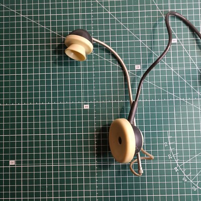 Vintage OCTAVA TMG-1 Soviet headphones with microphone. USSR original.