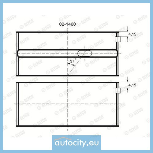 GLYCO 02-1460 0.5mm Bearing - Bild 2 von 2