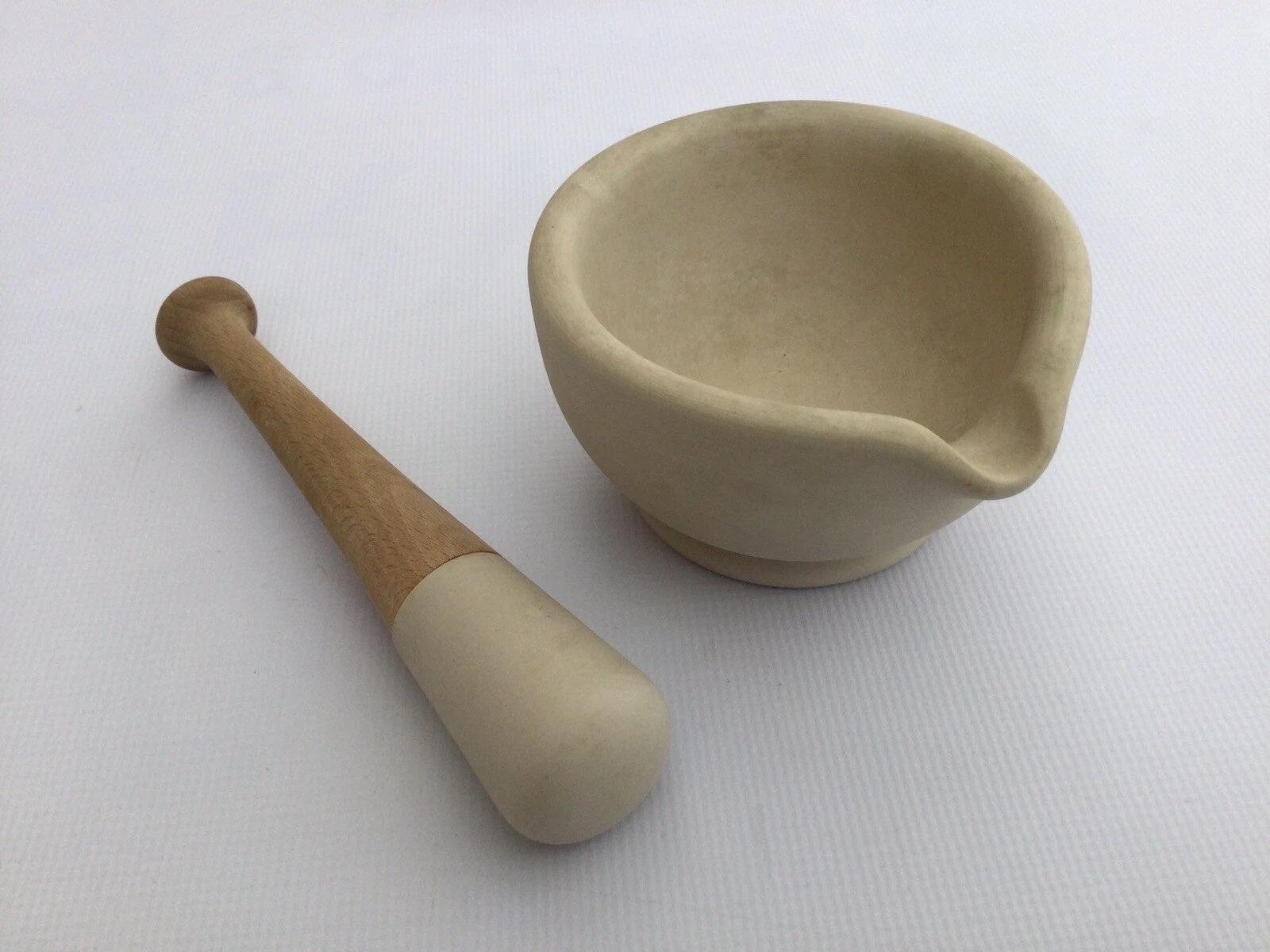 Mortar & Pestle Ceramic Vintage Kitchen Cooking Apothecary Pharmacy