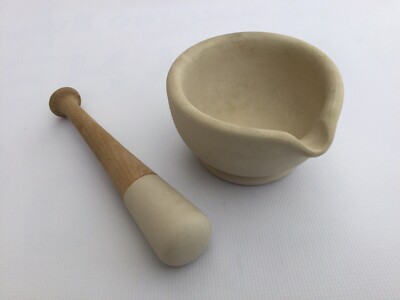 Mörser & Stößel Keramik Vintage Küche Kochen Apotheker Apotheke