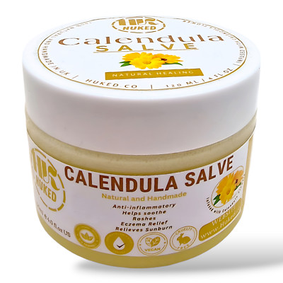 Huked Calendula Salbe gegen Flecken, Unreinheiten, Ausbrüche, Hautausschläge & Windelausschlag