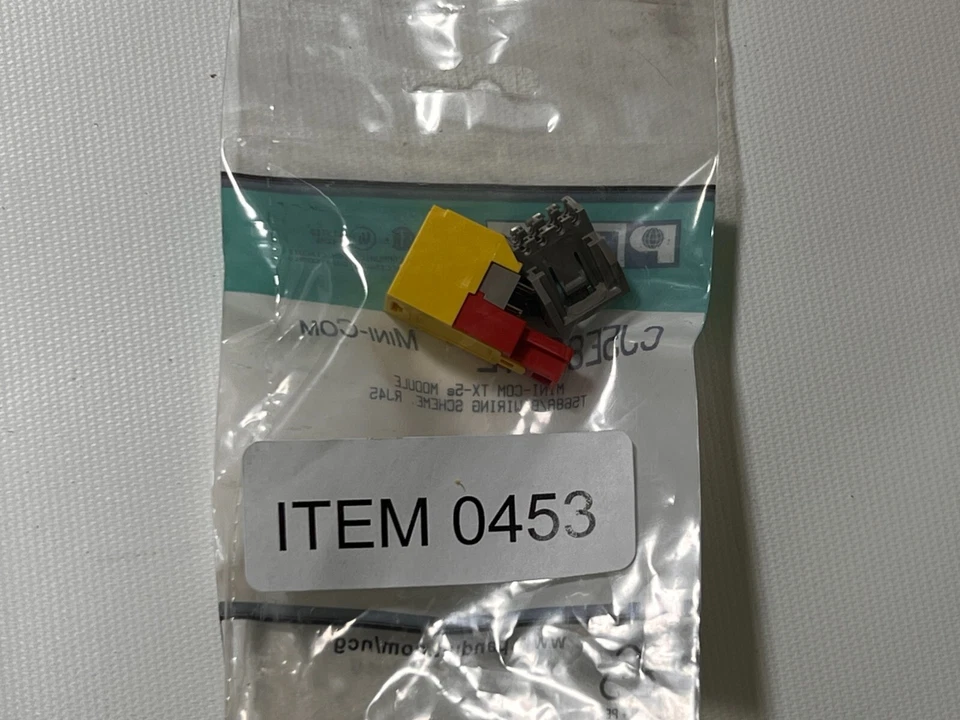 Panduit PanNet Mini-Jack TX5e CJ5E88TYL QTY 1 - Image 2 of 3