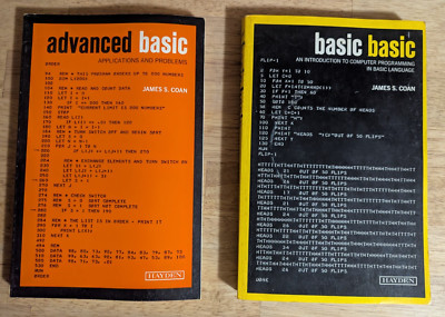 Basic BASIC & Advanced BASIC Books Intro to Computer Programming James S. Coan