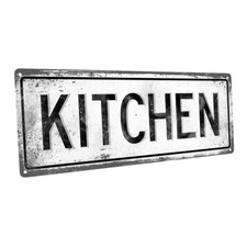 Kitchen Metal Sign; Wall Decor for Kitchen and Dinning Room
