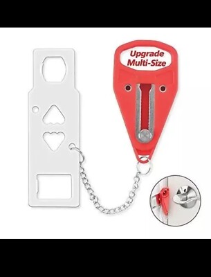 AceMining Portable Door Lock Home Security Door Lock Travel Lockdown Locks fo...