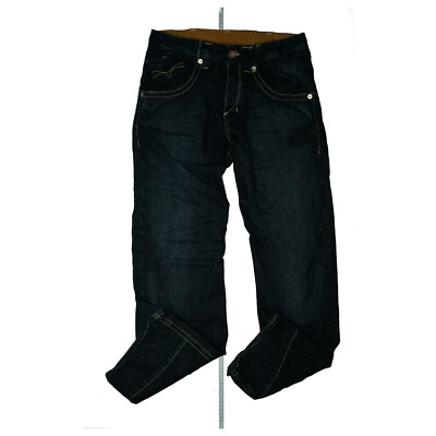 GABBA Herren Jeans Hose Relaxed Comfort Worker W33 L34 destroyed Risse blau NEU.