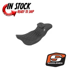 SADDLEMEN PRO SERIES SDC PERFORMANCE GRIP SEAT & BACKREST  08-23 HARLEY TOURING