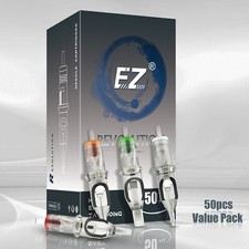 50pcs EZ Revolution Cartridge Tattoo Needles Permanent 0.30mm /0.35mm Rotary