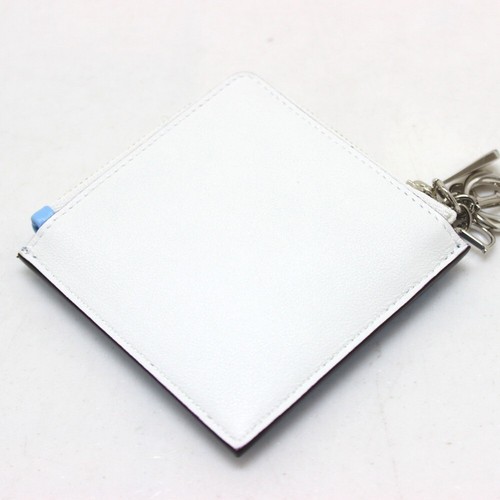 UNUSED DIOR DIORISSIMO Leather Coin Case with Key Ring - Picture 5 of 10