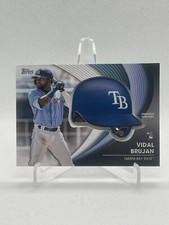 2022 Topps Update Vidal Brujan Rookie Commemorative Batting Helmet #BH-VB Rays