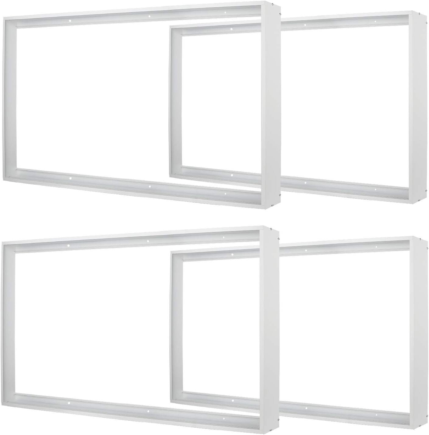 Premium Aluminum Surface Mount Bracket Set for Easy LED Panel Installation