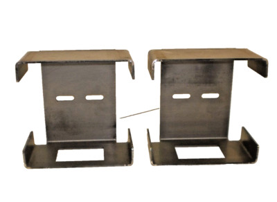 Pair Steel 4'' Tail Brake Light Guard Square Box Trailer Truck Over 80'' Weld On