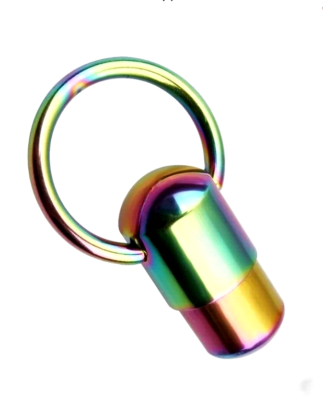 Two 14g 5/8 Rainbow Vibrating Nipple Tingle VCH Captive Hood Ring + 2  Batteries | eBay
