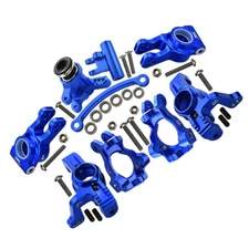 GPM Alum Combo Set A (Fr C-Hubs + F&R Knuckle Arms + Steering) Blue for Lasernut