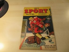 TRUE SPORT PICTURE STORIES VOL 3 #12 HIGH GRADE SWEET HOCKEY COVER 1947