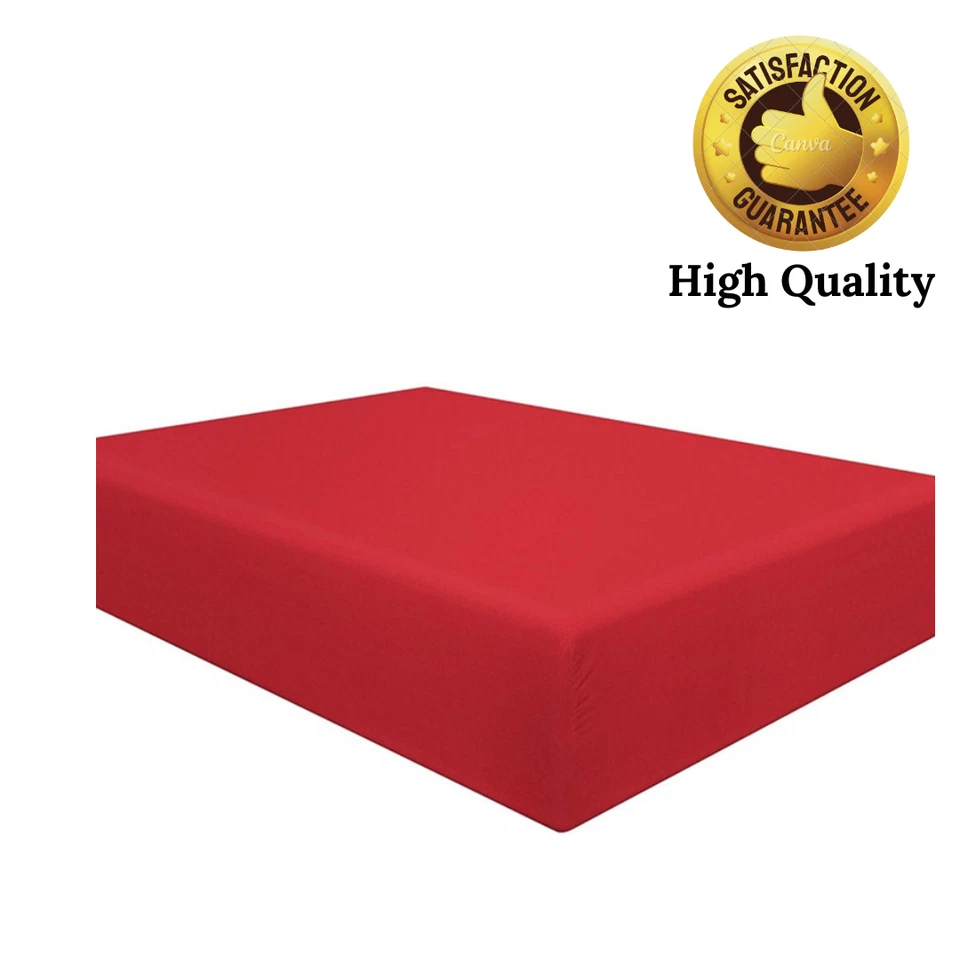 SCALA  ALL BEDDING SET EGYPTIAN COTTON  RED SOLID ALL US~SIZE - Image 4 of 4