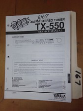 Yamaha tx-550 Service Manual Original Repair Book Stereo
