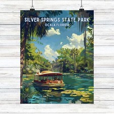 Silver Springs State Park Poster Florida