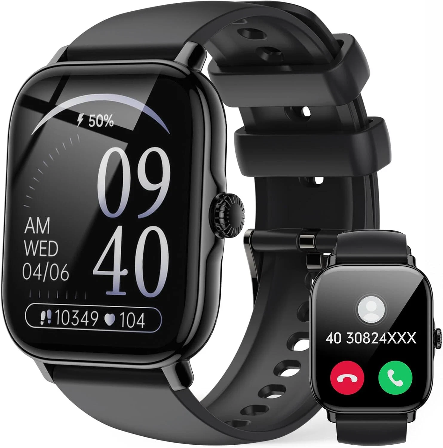 Smart Watch Men Women with Phone Function Wristwatch for iPhone Samsung Huawei