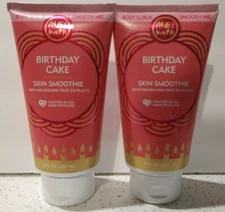 2x Birthday Cake Skin Smoothie w/ Nourishing Fruit Extracts Body Scrubs Me! Bath