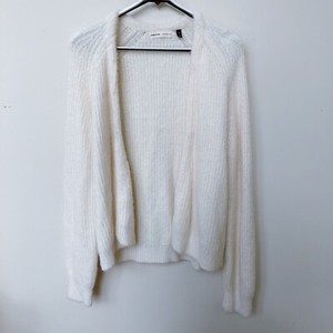 cozy white cardigan