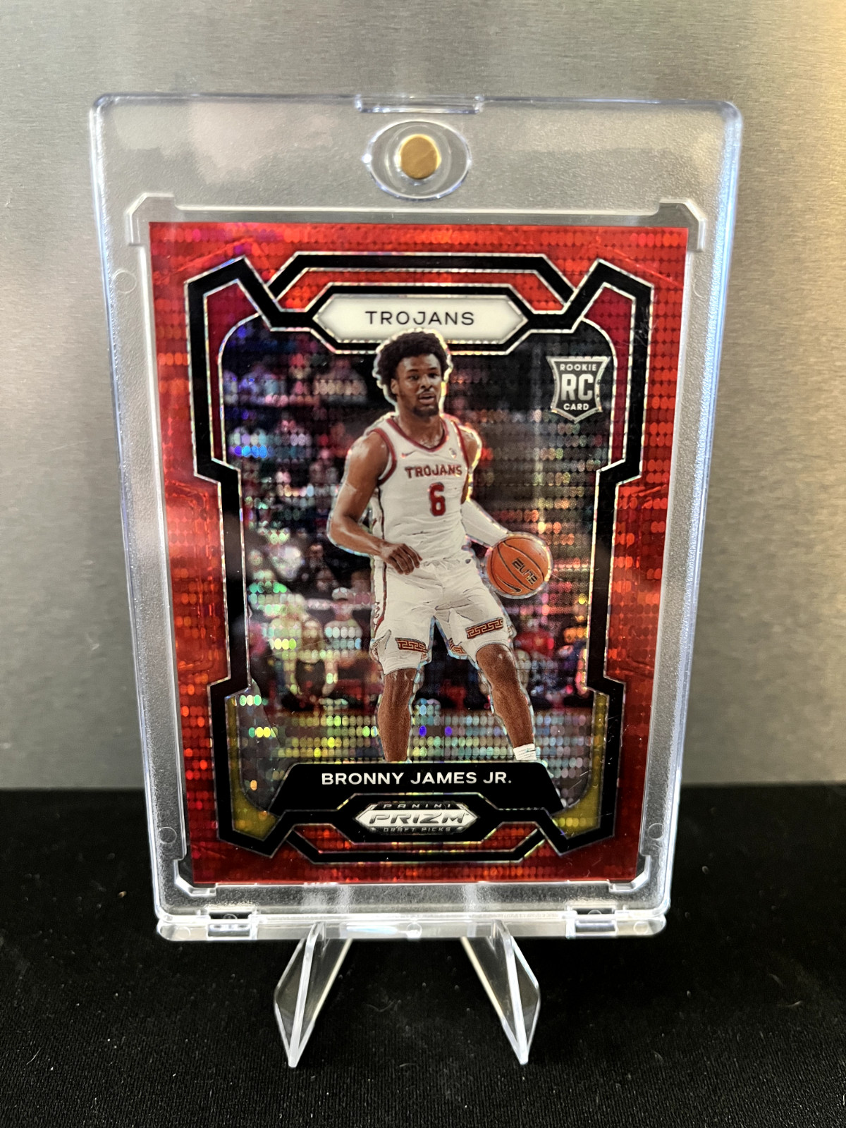 2024 Panini Prizm Draft Picks - Bronny James #86 Red Pulsar Prizm /299 (RC)