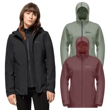 Jack Wolfskin Womens 2024 Moonrise 3 In 1 Waterproof Windproof Jacket
