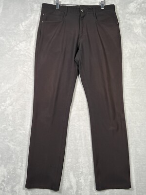 Footjoy Pants Mens 34x32 Black Golf Performance Athletic Fit  *SEVERE FADING