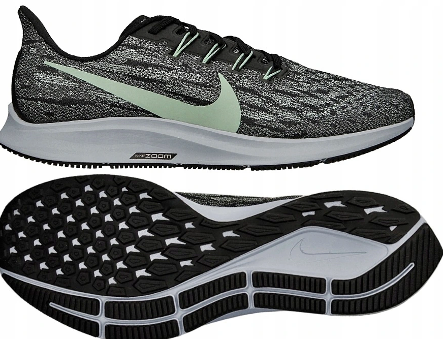 NIKE AIR ZOOM PEGASUS 36 UK 12 EU 47.5 TRAINERS RUN GYM RUNNING GREY  AQ2203-011 | eBay