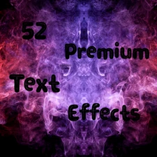 50+ Premium Text FX for Photoshop Graphics Design Bundle Video Print Editing