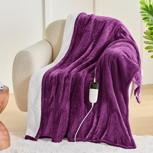 Versátil tiro de calefacción eléctrica de 50"x60" con apagado automático - Acogedor calor invernal - Imagen 9 de 10
