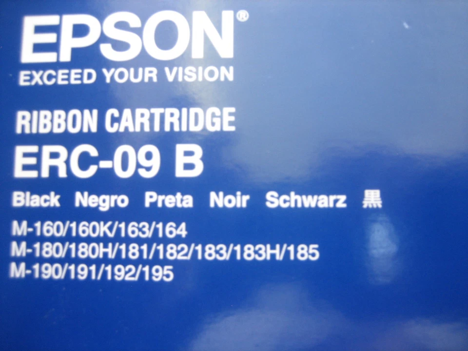 2 Genuine Ribbons Epson ERC-09B Ribbon Black C43S015354 ERC09B - Image 4 of 4