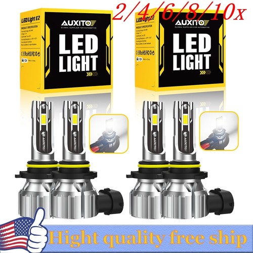 4/8X 9005 9006 Faros LED Bombilla de haz alto bajo 110W Brillante 8000K Paquete combinado - Imagen 10 de 27