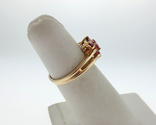 Natural Ruby Solid 10k Yellow Gold Ring FREE Sizi… - image 4