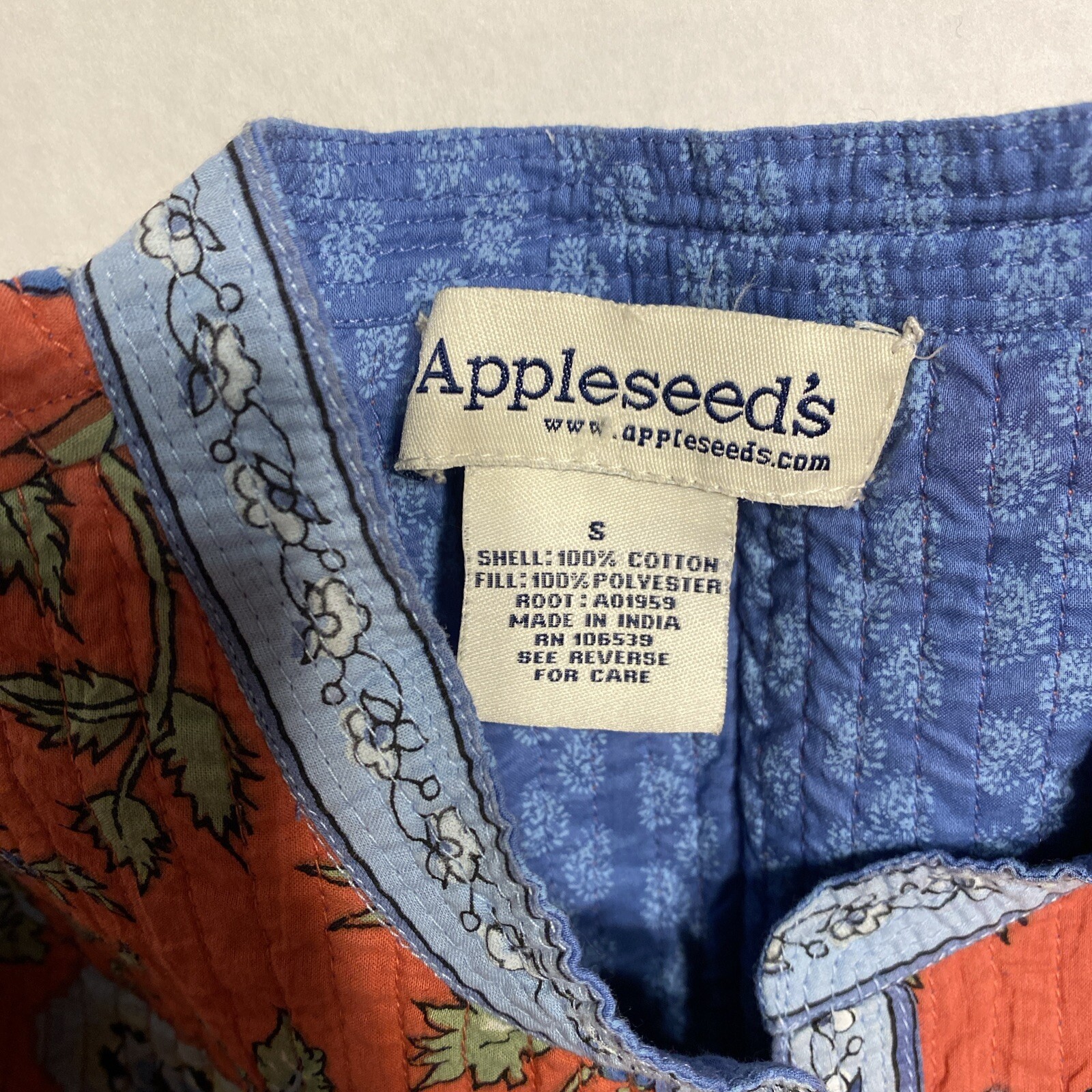 Appleseeds Reversible Flower Jacket Lightweight S… - image 2