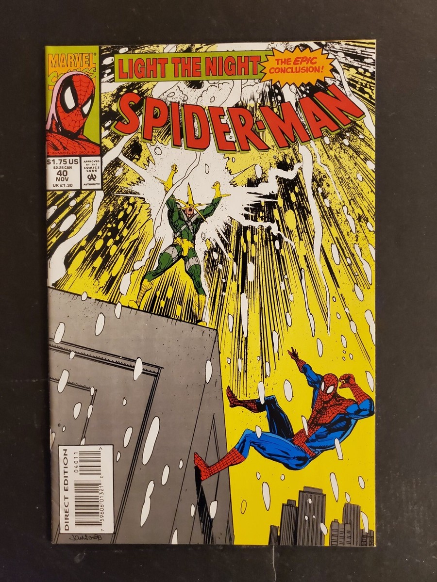 Spider-Man #40 (November 1993, Marvel) Light The Night The Epic