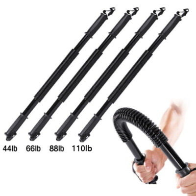 #ad Heavy Duty Spring Chest Power Bar Twister Upper Body Arms Strength Training $21.59